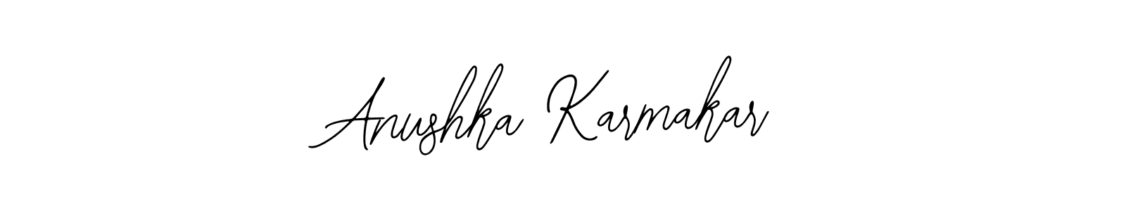 Design your own signature with our free online signature maker. With this signature software, you can create a handwritten (Bearetta-2O07w) signature for name Anushka Karmakar. Anushka Karmakar signature style 12 images and pictures png