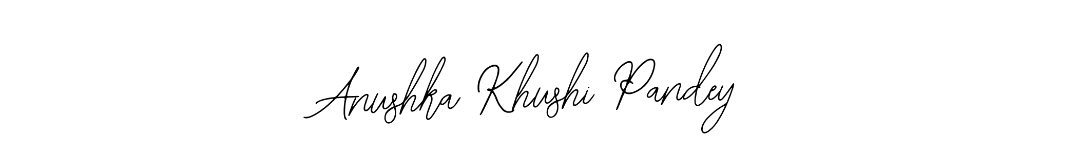 Create a beautiful signature design for name Anushka Khushi Pandey. With this signature (Bearetta-2O07w) fonts, you can make a handwritten signature for free. Anushka Khushi Pandey signature style 12 images and pictures png