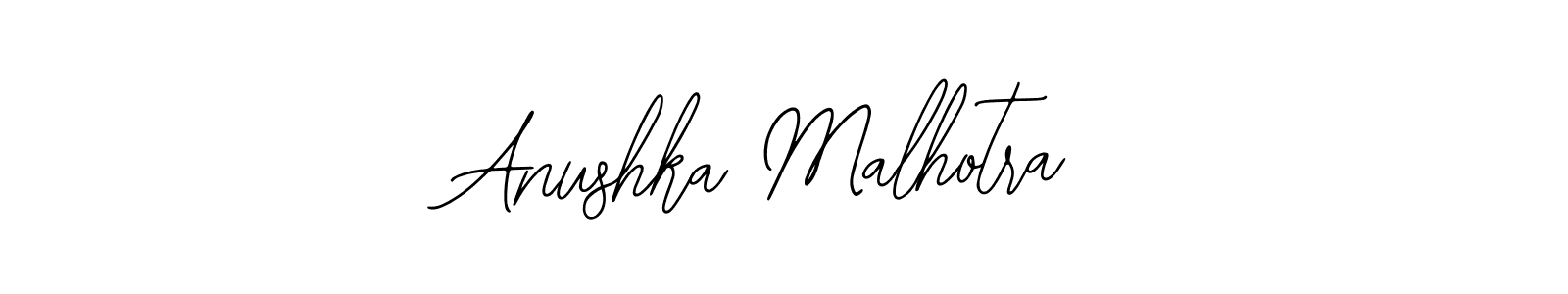 Design your own signature with our free online signature maker. With this signature software, you can create a handwritten (Bearetta-2O07w) signature for name Anushka Malhotra. Anushka Malhotra signature style 12 images and pictures png