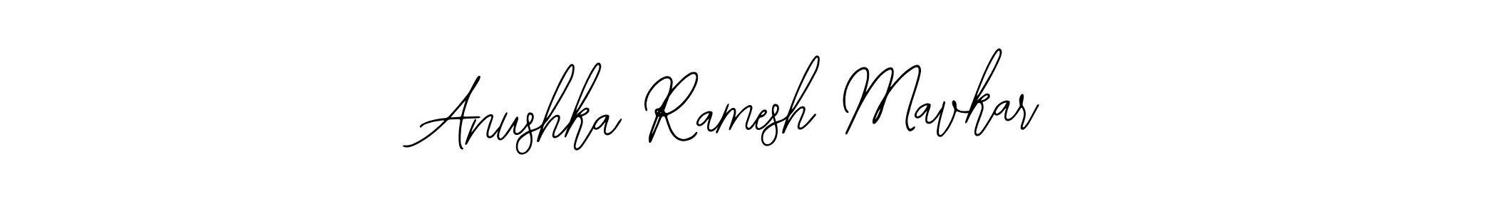 Also You can easily find your signature by using the search form. We will create Anushka Ramesh Mavkar name handwritten signature images for you free of cost using Bearetta-2O07w sign style. Anushka Ramesh Mavkar signature style 12 images and pictures png