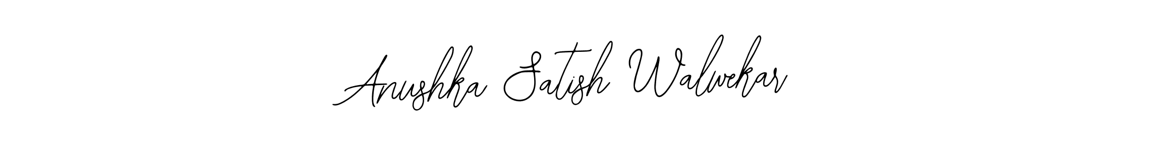 This is the best signature style for the Anushka Satish Walwekar name. Also you like these signature font (Bearetta-2O07w). Mix name signature. Anushka Satish Walwekar signature style 12 images and pictures png