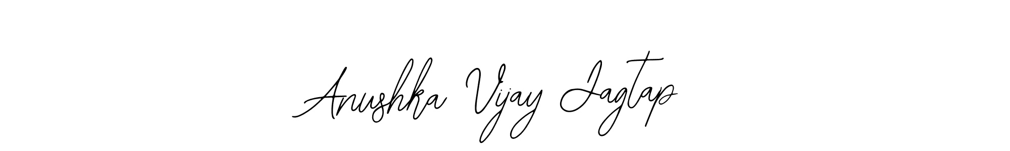 The best way (Bearetta-2O07w) to make a short signature is to pick only two or three words in your name. The name Anushka Vijay Jagtap include a total of six letters. For converting this name. Anushka Vijay Jagtap signature style 12 images and pictures png