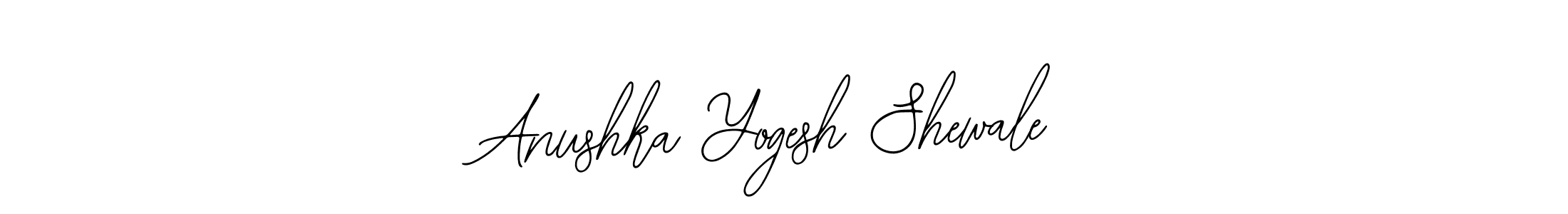 Make a short Anushka Yogesh Shewale signature style. Manage your documents anywhere anytime using Bearetta-2O07w. Create and add eSignatures, submit forms, share and send files easily. Anushka Yogesh Shewale signature style 12 images and pictures png