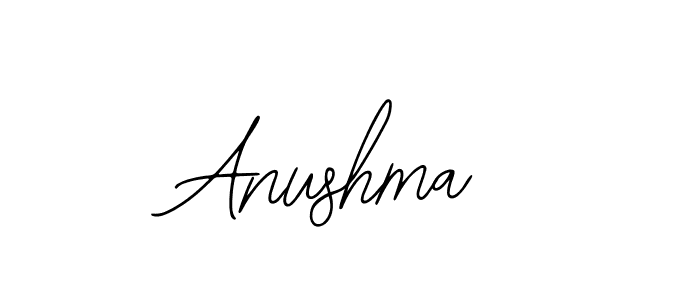 Use a signature maker to create a handwritten signature online. With this signature software, you can design (Bearetta-2O07w) your own signature for name Anushma. Anushma signature style 12 images and pictures png