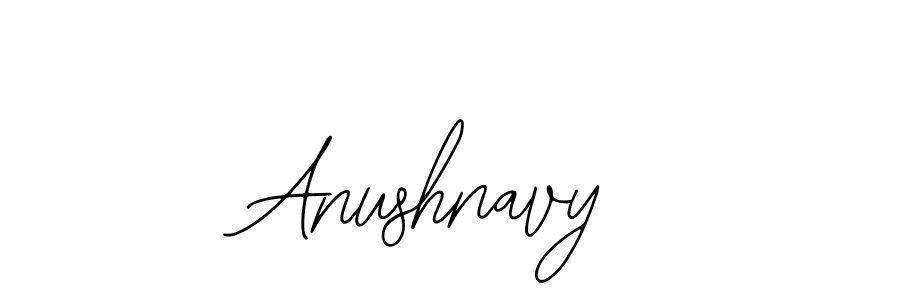 Use a signature maker to create a handwritten signature online. With this signature software, you can design (Bearetta-2O07w) your own signature for name Anushnavy. Anushnavy signature style 12 images and pictures png