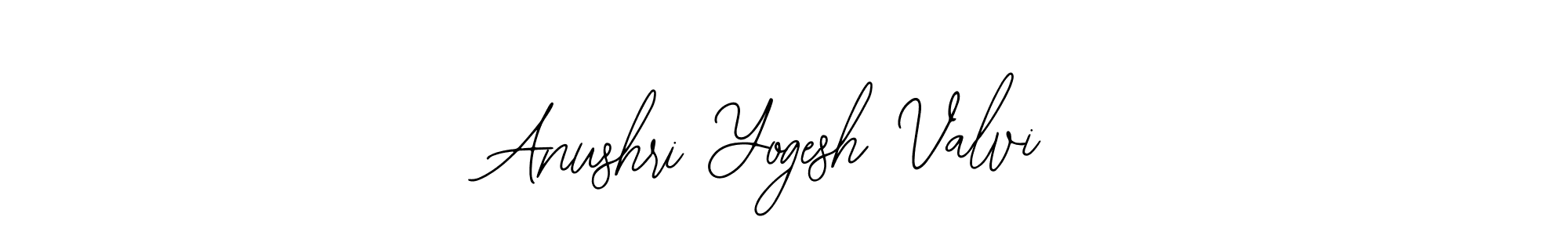 Use a signature maker to create a handwritten signature online. With this signature software, you can design (Bearetta-2O07w) your own signature for name Anushri Yogesh Valvi. Anushri Yogesh Valvi signature style 12 images and pictures png