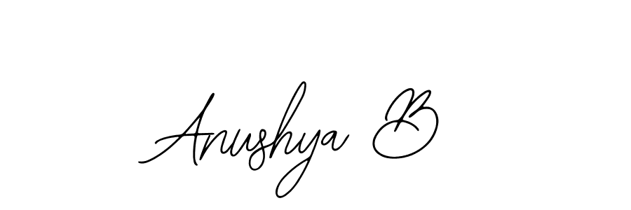Make a short Anushya B signature style. Manage your documents anywhere anytime using Bearetta-2O07w. Create and add eSignatures, submit forms, share and send files easily. Anushya B signature style 12 images and pictures png