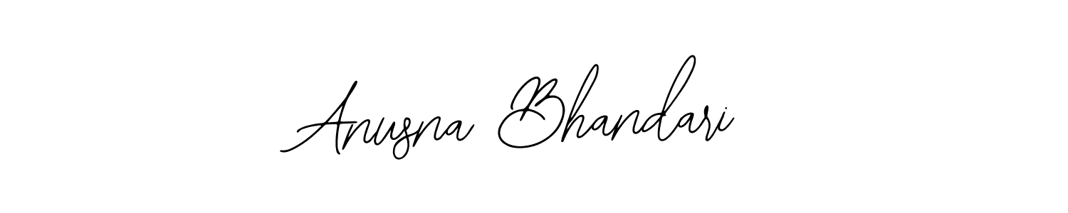 How to make Anusna Bhandari signature? Bearetta-2O07w is a professional autograph style. Create handwritten signature for Anusna Bhandari name. Anusna Bhandari signature style 12 images and pictures png