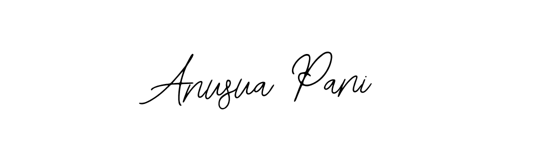 Use a signature maker to create a handwritten signature online. With this signature software, you can design (Bearetta-2O07w) your own signature for name Anusua Pani. Anusua Pani signature style 12 images and pictures png