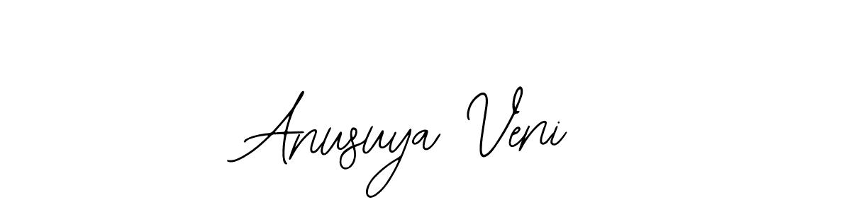 Make a beautiful signature design for name Anusuya Veni. With this signature (Bearetta-2O07w) style, you can create a handwritten signature for free. Anusuya Veni signature style 12 images and pictures png