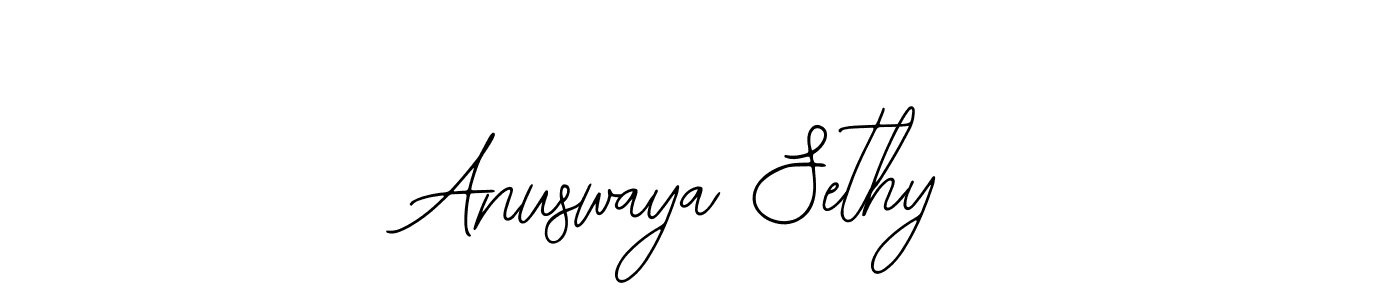 How to make Anuswaya Sethy signature? Bearetta-2O07w is a professional autograph style. Create handwritten signature for Anuswaya Sethy name. Anuswaya Sethy signature style 12 images and pictures png