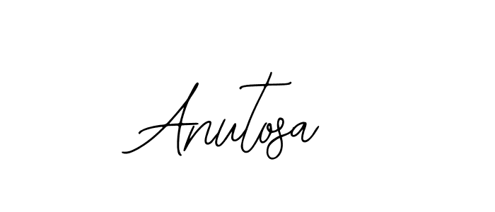 You should practise on your own different ways (Bearetta-2O07w) to write your name (Anutosa) in signature. don't let someone else do it for you. Anutosa signature style 12 images and pictures png