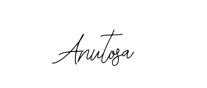 You should practise on your own different ways (Bearetta-2O07w) to write your name (Anutosa) in signature. don't let someone else do it for you. Anutosa signature style 12 images and pictures png