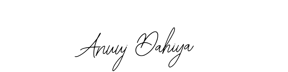 The best way (Bearetta-2O07w) to make a short signature is to pick only two or three words in your name. The name Anuuj Dahiya include a total of six letters. For converting this name. Anuuj Dahiya signature style 12 images and pictures png