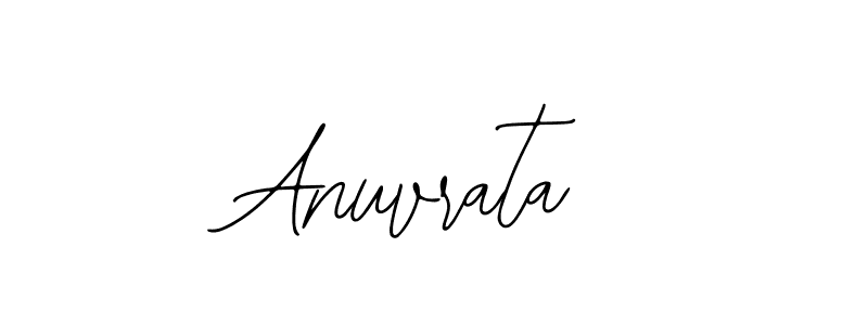 You should practise on your own different ways (Bearetta-2O07w) to write your name (Anuvrata) in signature. don't let someone else do it for you. Anuvrata signature style 12 images and pictures png