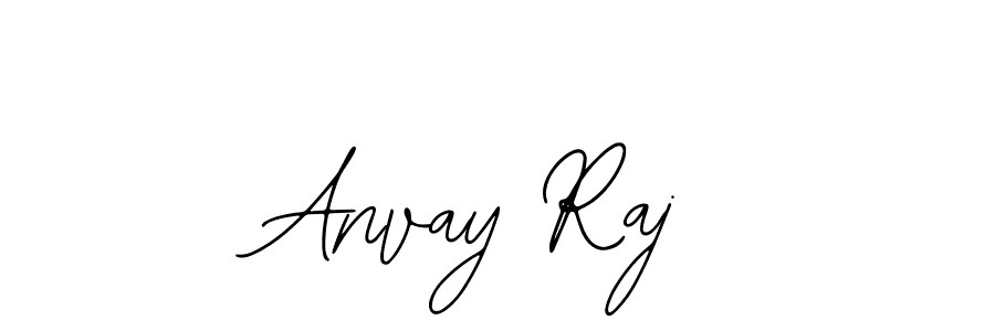 Also You can easily find your signature by using the search form. We will create Anvay Raj name handwritten signature images for you free of cost using Bearetta-2O07w sign style. Anvay Raj signature style 12 images and pictures png