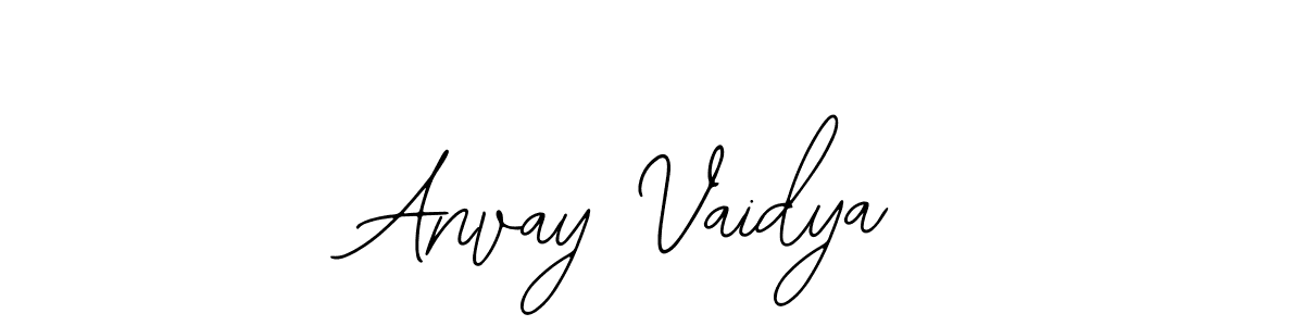 Create a beautiful signature design for name Anvay Vaidya. With this signature (Bearetta-2O07w) fonts, you can make a handwritten signature for free. Anvay Vaidya signature style 12 images and pictures png