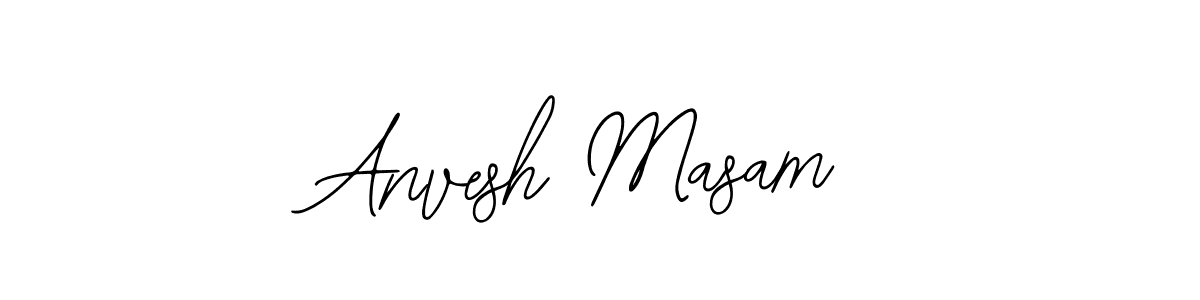 Anvesh Masam stylish signature style. Best Handwritten Sign (Bearetta-2O07w) for my name. Handwritten Signature Collection Ideas for my name Anvesh Masam. Anvesh Masam signature style 12 images and pictures png