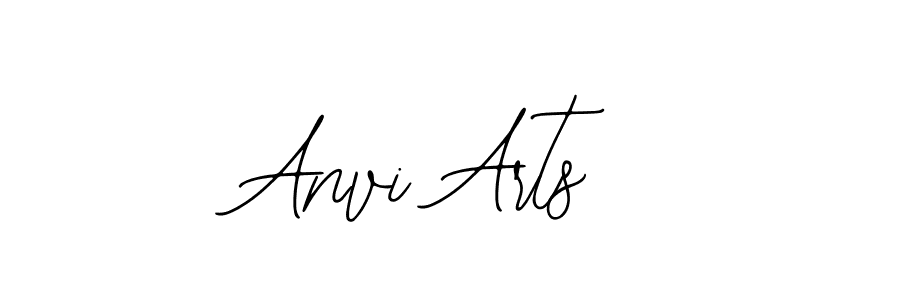 You should practise on your own different ways (Bearetta-2O07w) to write your name (Anvi Arts) in signature. don't let someone else do it for you. Anvi Arts signature style 12 images and pictures png