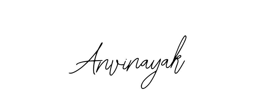 How to make Anvinayak name signature. Use Bearetta-2O07w style for creating short signs online. This is the latest handwritten sign. Anvinayak signature style 12 images and pictures png