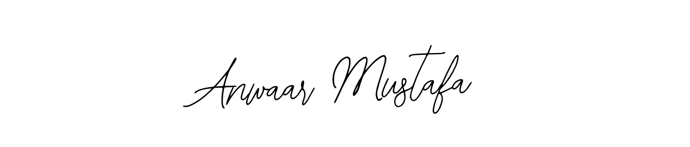 You should practise on your own different ways (Bearetta-2O07w) to write your name (Anwaar Mustafa) in signature. don't let someone else do it for you. Anwaar Mustafa signature style 12 images and pictures png