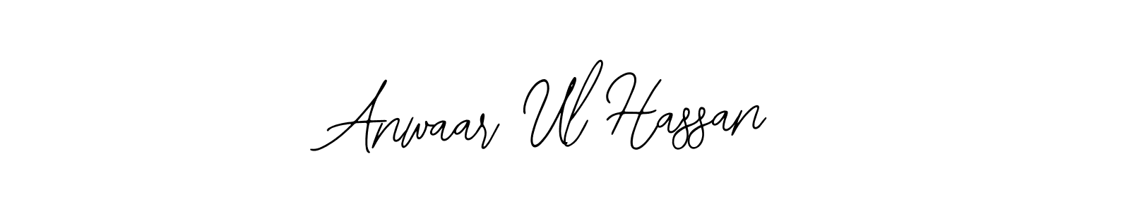 Use a signature maker to create a handwritten signature online. With this signature software, you can design (Bearetta-2O07w) your own signature for name Anwaar Ul Hassan. Anwaar Ul Hassan signature style 12 images and pictures png