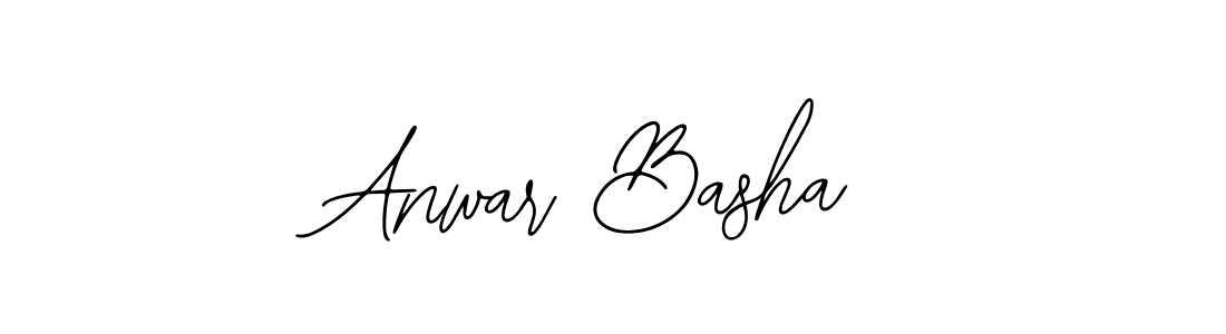How to make Anwar Basha name signature. Use Bearetta-2O07w style for creating short signs online. This is the latest handwritten sign. Anwar Basha signature style 12 images and pictures png