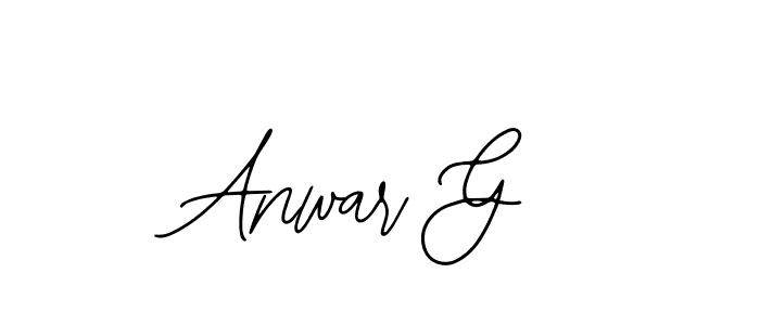 How to Draw Anwar G signature style? Bearetta-2O07w is a latest design signature styles for name Anwar G. Anwar G signature style 12 images and pictures png