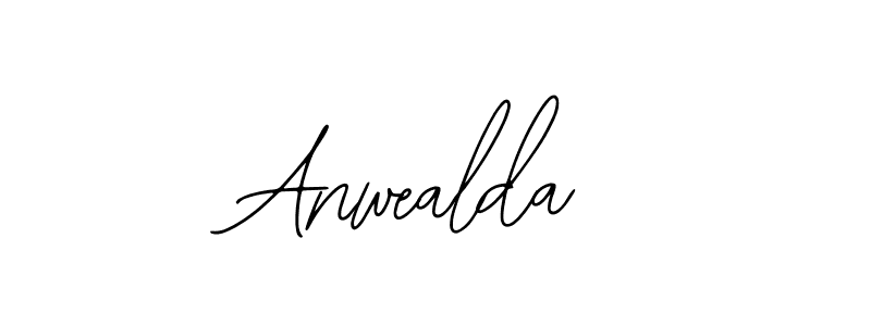 if you are searching for the best signature style for your name Anwealda. so please give up your signature search. here we have designed multiple signature styles  using Bearetta-2O07w. Anwealda signature style 12 images and pictures png