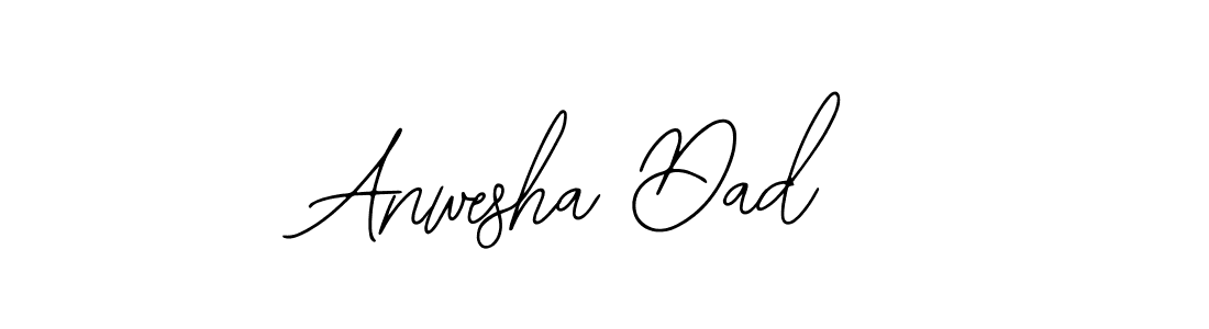 How to make Anwesha Dad name signature. Use Bearetta-2O07w style for creating short signs online. This is the latest handwritten sign. Anwesha Dad signature style 12 images and pictures png