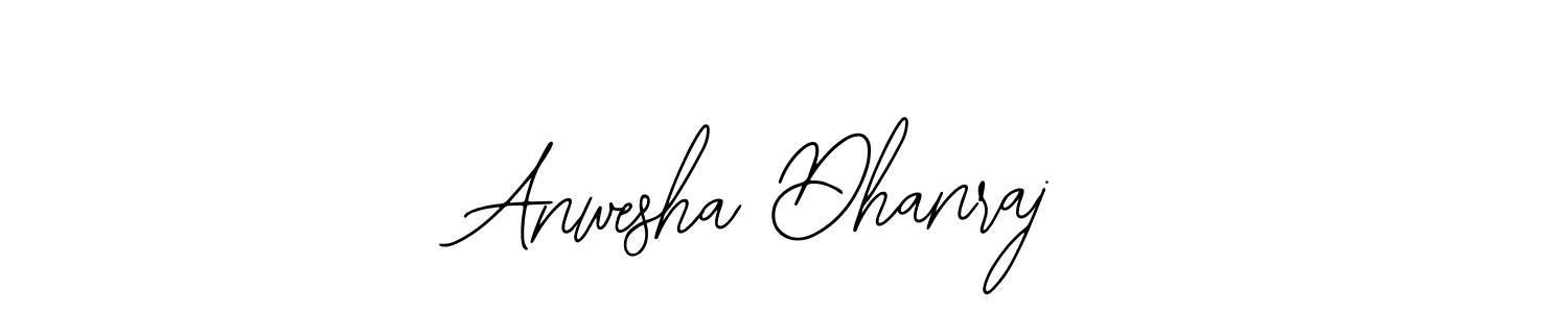 How to make Anwesha Dhanraj name signature. Use Bearetta-2O07w style for creating short signs online. This is the latest handwritten sign. Anwesha Dhanraj signature style 12 images and pictures png