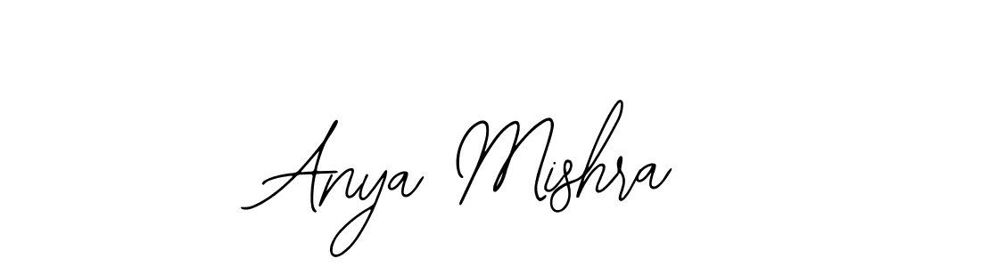 You should practise on your own different ways (Bearetta-2O07w) to write your name (Anya Mishra) in signature. don't let someone else do it for you. Anya Mishra signature style 12 images and pictures png