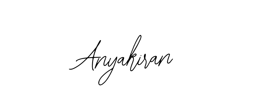 Use a signature maker to create a handwritten signature online. With this signature software, you can design (Bearetta-2O07w) your own signature for name Anyakiran. Anyakiran signature style 12 images and pictures png