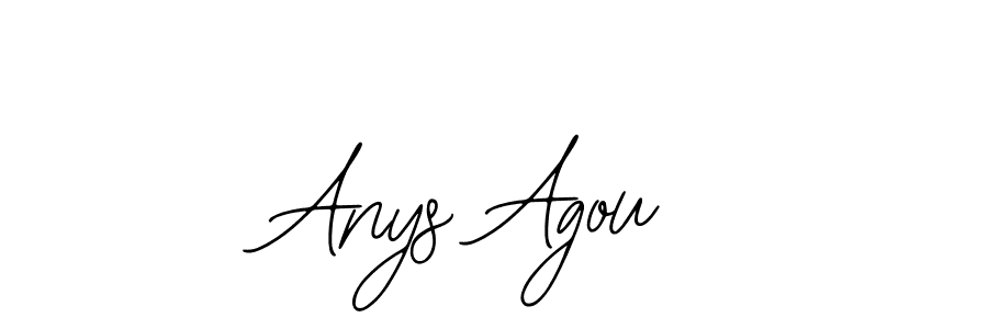 This is the best signature style for the Anys Agou name. Also you like these signature font (Bearetta-2O07w). Mix name signature. Anys Agou signature style 12 images and pictures png