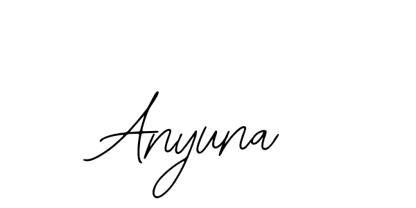 How to make Anyuna name signature. Use Bearetta-2O07w style for creating short signs online. This is the latest handwritten sign. Anyuna signature style 12 images and pictures png