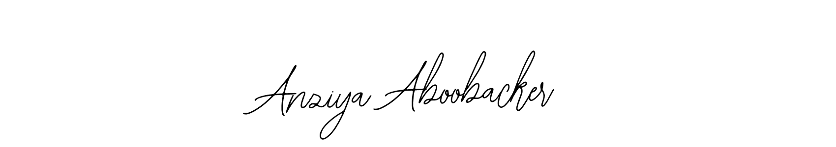 Also we have Anziya Aboobacker name is the best signature style. Create professional handwritten signature collection using Bearetta-2O07w autograph style. Anziya Aboobacker signature style 12 images and pictures png
