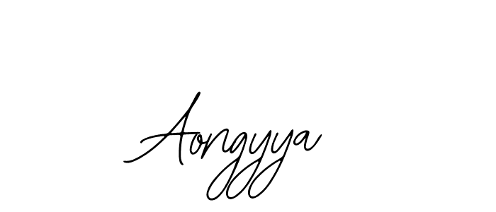 Design your own signature with our free online signature maker. With this signature software, you can create a handwritten (Bearetta-2O07w) signature for name Aongyya. Aongyya signature style 12 images and pictures png