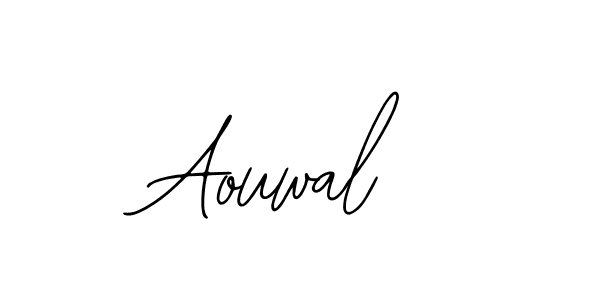 Design your own signature with our free online signature maker. With this signature software, you can create a handwritten (Bearetta-2O07w) signature for name Aouwal. Aouwal signature style 12 images and pictures png