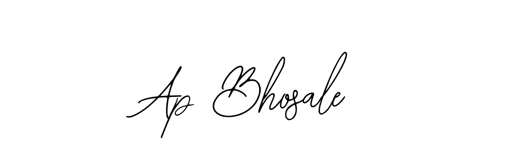 You should practise on your own different ways (Bearetta-2O07w) to write your name (Ap Bhosale) in signature. don't let someone else do it for you. Ap Bhosale signature style 12 images and pictures png