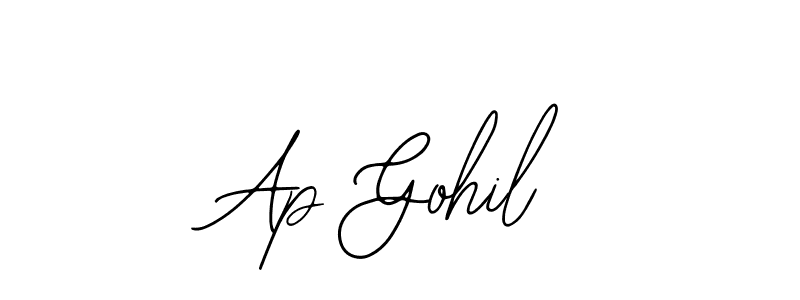 Also You can easily find your signature by using the search form. We will create Ap Gohil name handwritten signature images for you free of cost using Bearetta-2O07w sign style. Ap Gohil signature style 12 images and pictures png