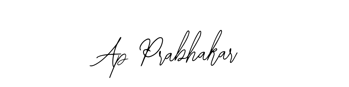 Design your own signature with our free online signature maker. With this signature software, you can create a handwritten (Bearetta-2O07w) signature for name Ap Prabhakar. Ap Prabhakar signature style 12 images and pictures png