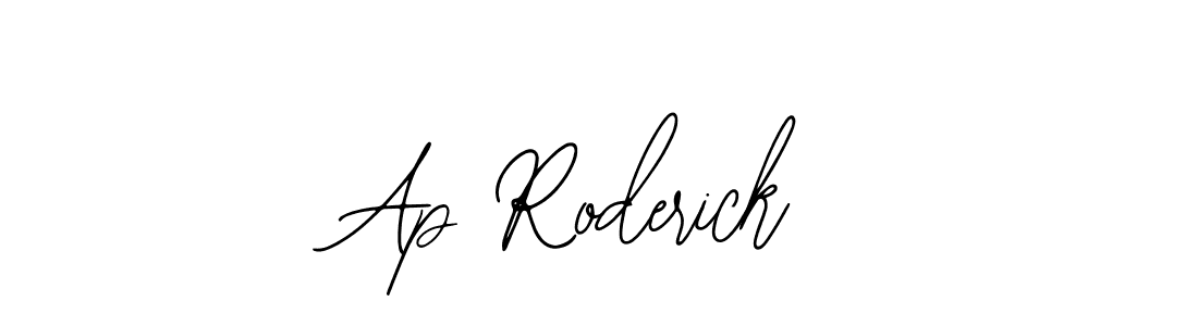 Bearetta-2O07w is a professional signature style that is perfect for those who want to add a touch of class to their signature. It is also a great choice for those who want to make their signature more unique. Get Ap Roderick name to fancy signature for free. Ap Roderick signature style 12 images and pictures png