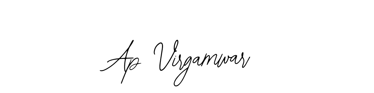 Use a signature maker to create a handwritten signature online. With this signature software, you can design (Bearetta-2O07w) your own signature for name Ap Virgamwar. Ap Virgamwar signature style 12 images and pictures png