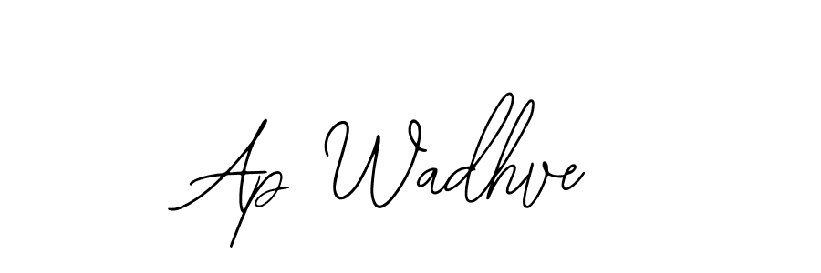 Also we have Ap Wadhve name is the best signature style. Create professional handwritten signature collection using Bearetta-2O07w autograph style. Ap Wadhve signature style 12 images and pictures png