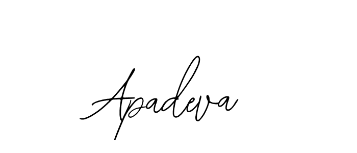 Design your own signature with our free online signature maker. With this signature software, you can create a handwritten (Bearetta-2O07w) signature for name Apadeva. Apadeva signature style 12 images and pictures png