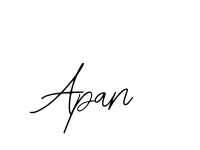 You should practise on your own different ways (Bearetta-2O07w) to write your name (Apan) in signature. don't let someone else do it for you. Apan signature style 12 images and pictures png