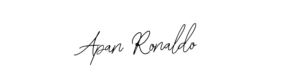 The best way (Bearetta-2O07w) to make a short signature is to pick only two or three words in your name. The name Apan Ronaldo include a total of six letters. For converting this name. Apan Ronaldo signature style 12 images and pictures png