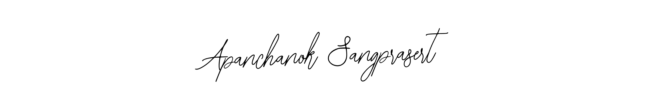 This is the best signature style for the Apanchanok Sangprasert name. Also you like these signature font (Bearetta-2O07w). Mix name signature. Apanchanok Sangprasert signature style 12 images and pictures png