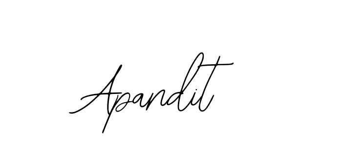 if you are searching for the best signature style for your name Apandit. so please give up your signature search. here we have designed multiple signature styles  using Bearetta-2O07w. Apandit signature style 12 images and pictures png