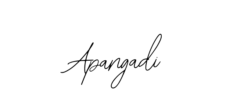 if you are searching for the best signature style for your name Apangadi. so please give up your signature search. here we have designed multiple signature styles  using Bearetta-2O07w. Apangadi signature style 12 images and pictures png